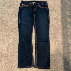 Barely worn True Religion straight leg jeans